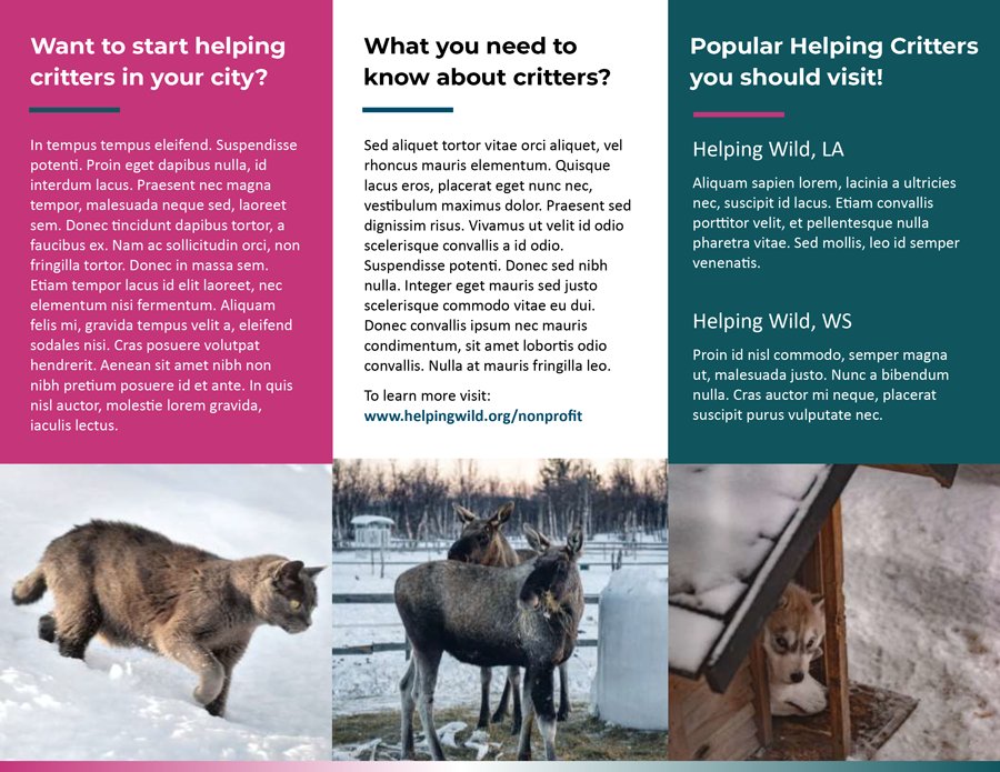 Blue Community Tri Fold Brochure - Page 02