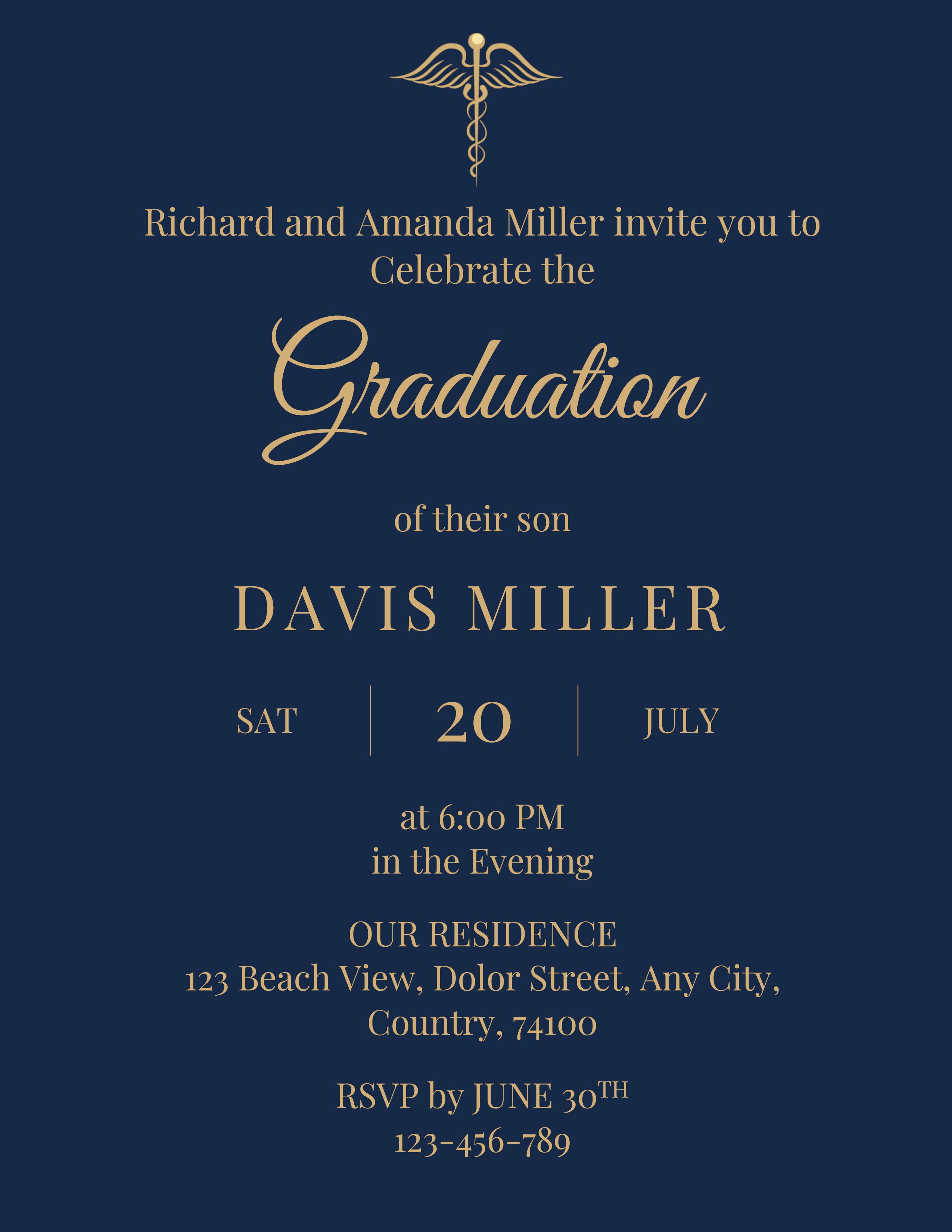 Aesthetic Graduation Announcement Card Template - Page 02