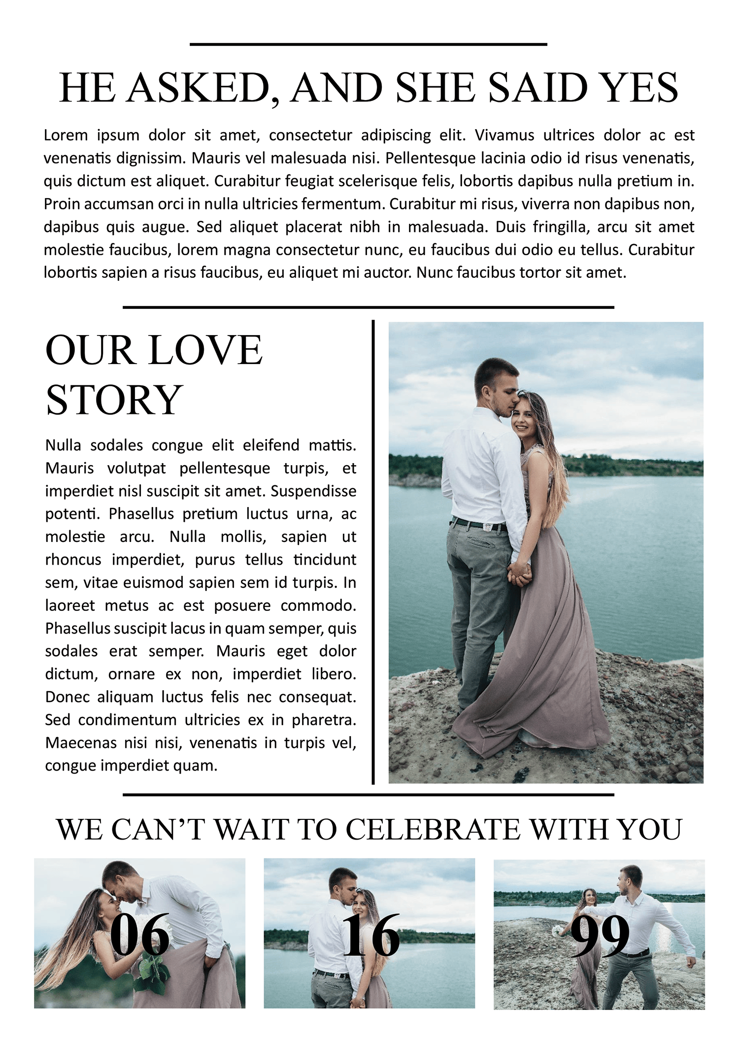 Big News Engagement Newspaper Template - Page 02