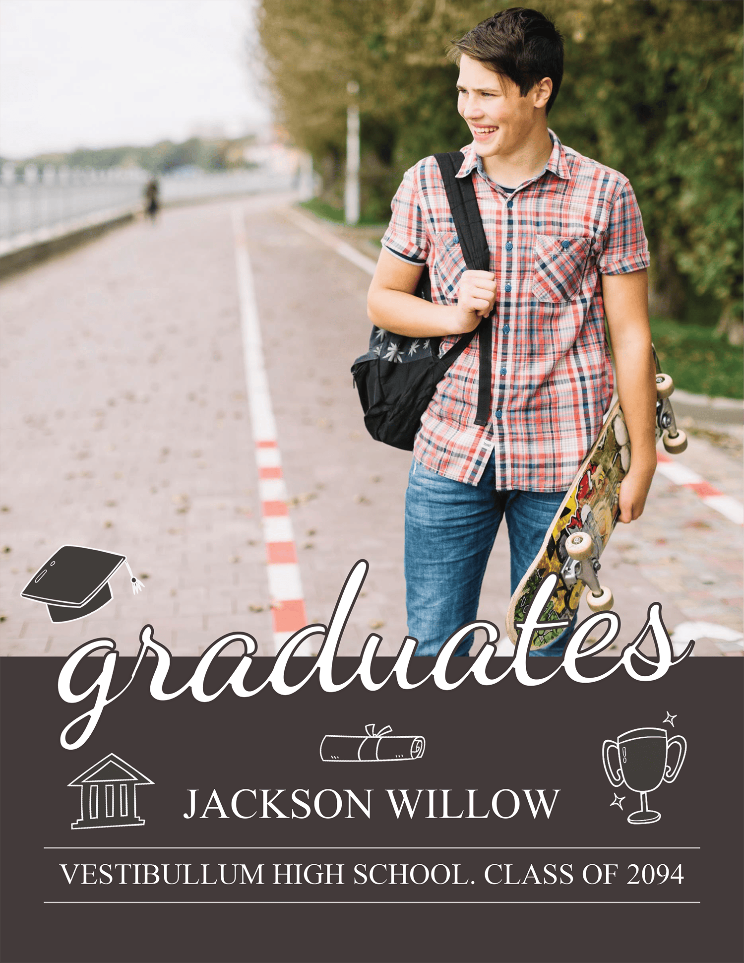 Editable Grad Post Template - Page 01