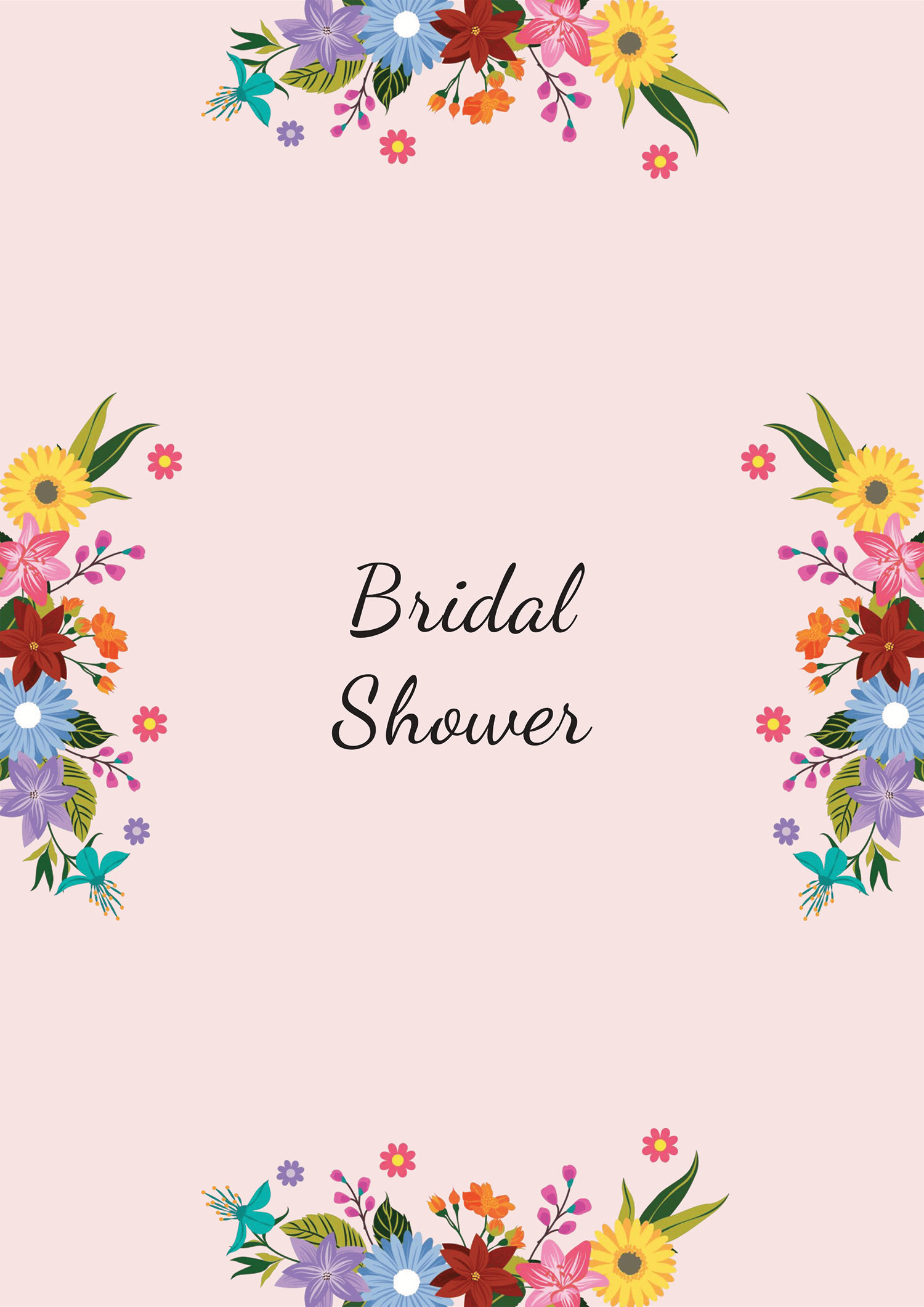 Floral Bridal Shower Announcement Template - Page 02