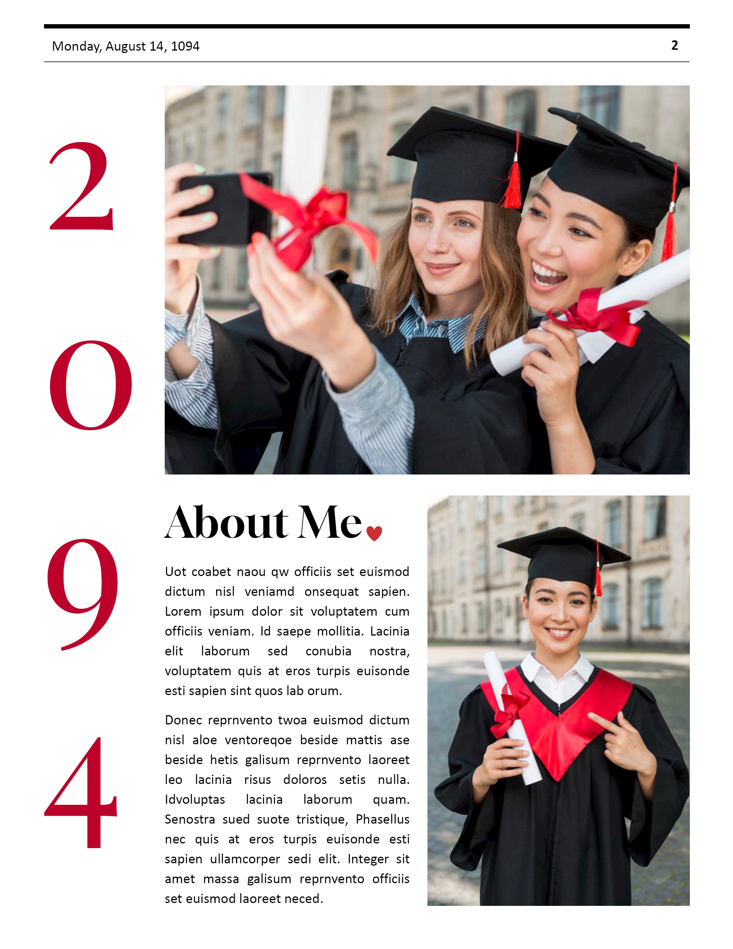 Modish Graduation Announcement Template - Page 02