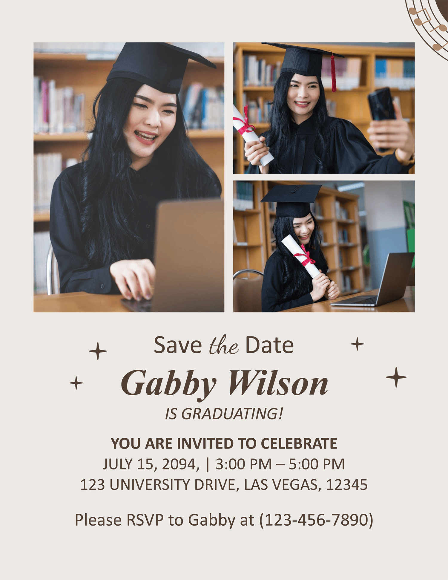 Musical Graduation Template - Page 02