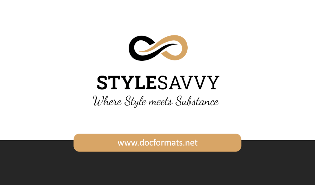 Black Gold Elegant Business Card Template - Page 01