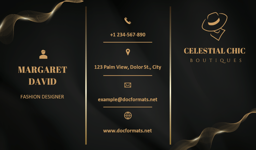 Black Gold Elegant Business Card Template - Page 02