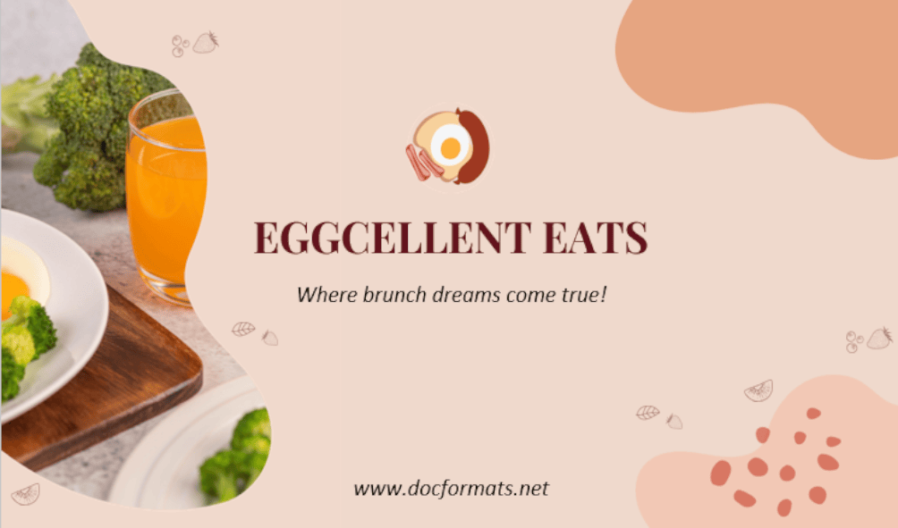 Brunch Business Card Template - Page 01