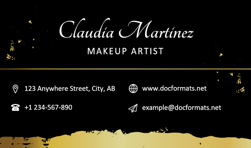Makeup Artist Business Card Template - Page 02