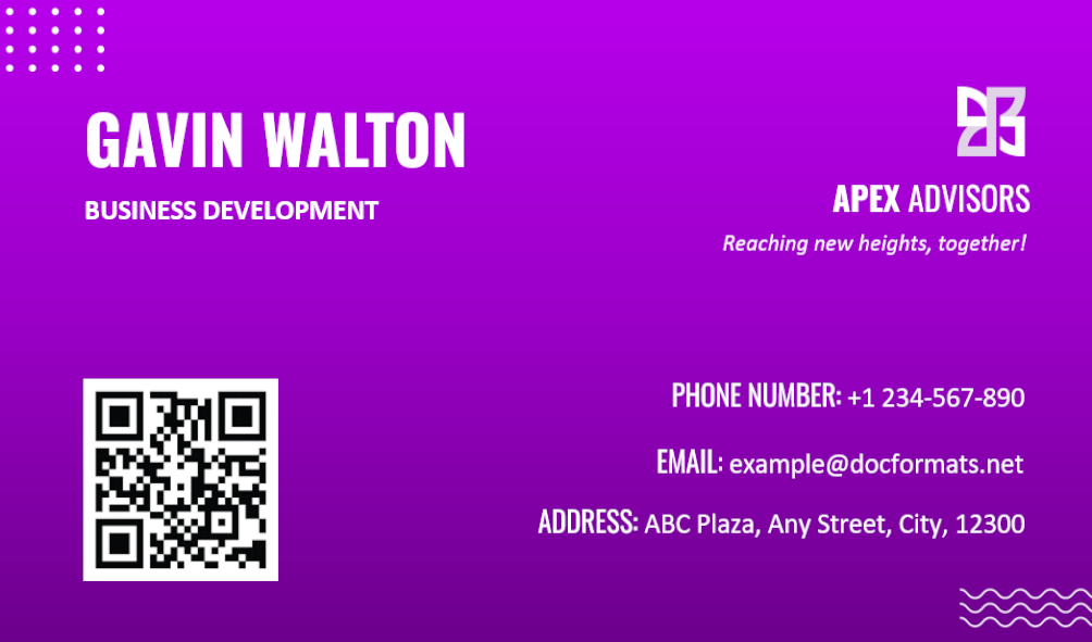 Purple Business Card Template - Page 02