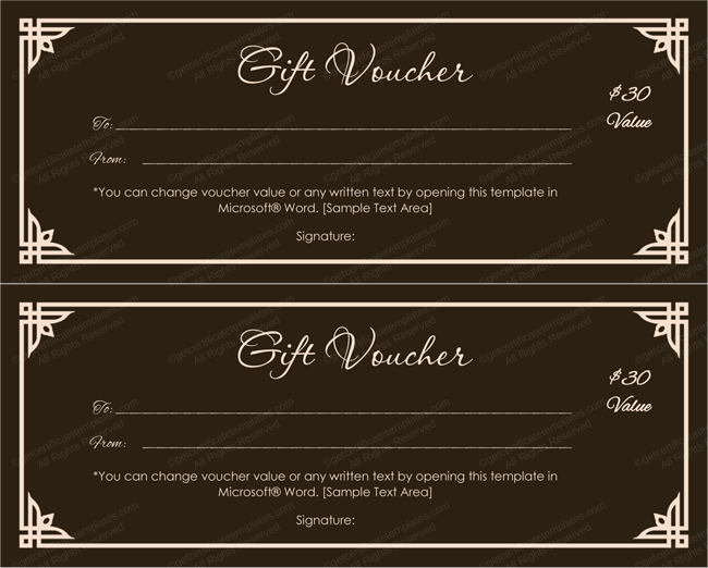Gift Voucher Template