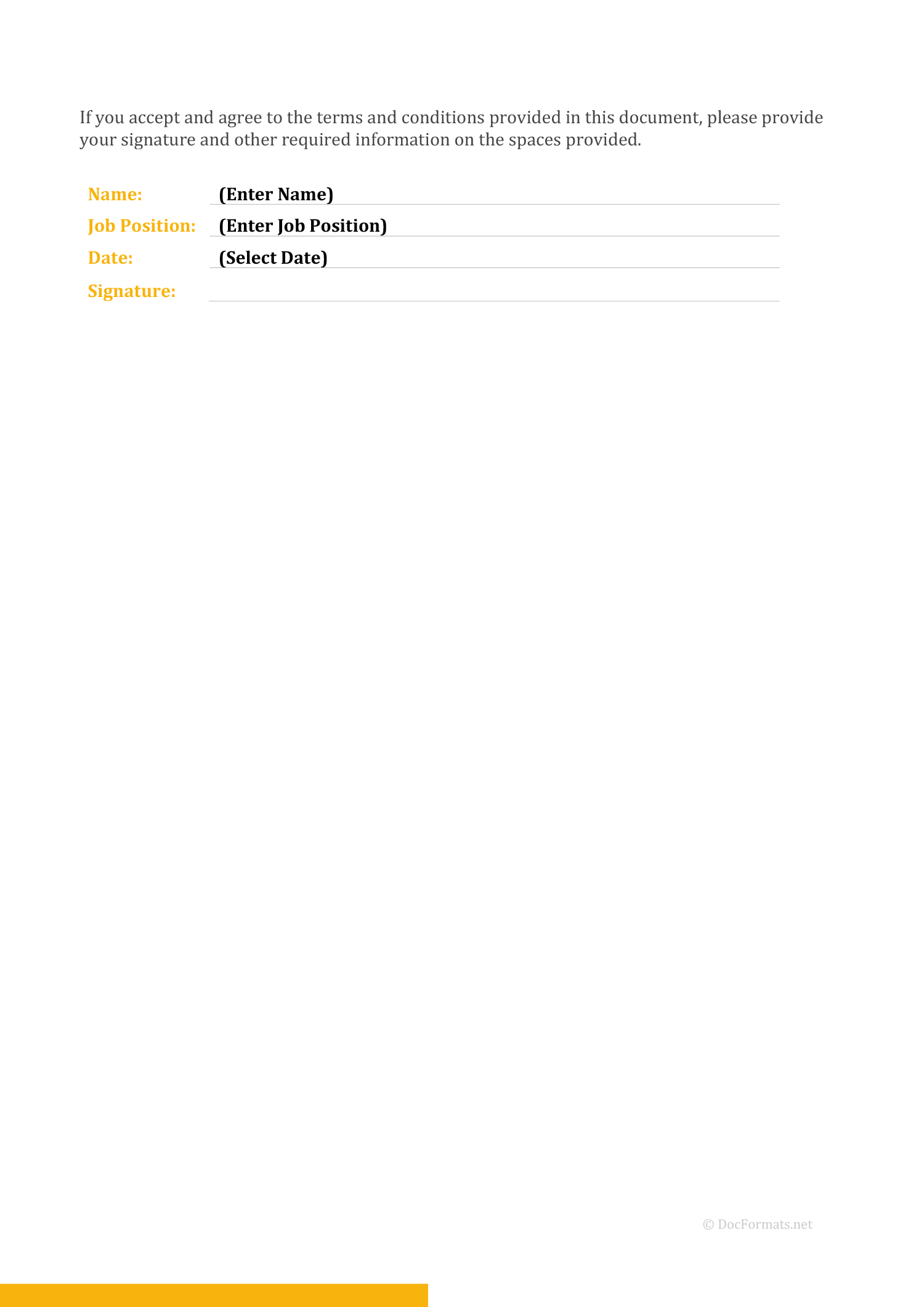 Catering Quotation Template - Page 04 - Word, Google Docs, PDF