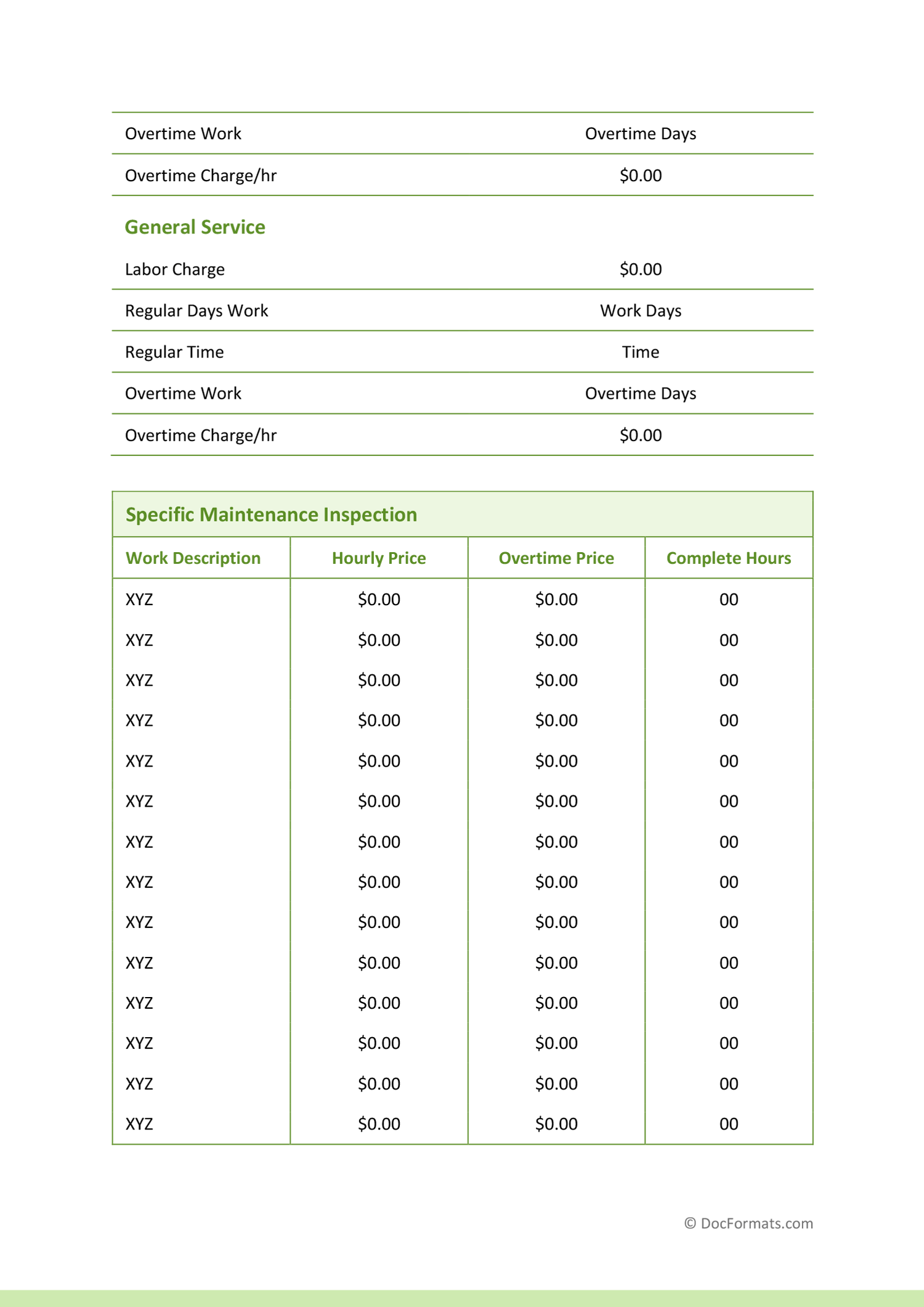 Plumbing Work Quote Template - Word, Google Docs, PDF - Page 03