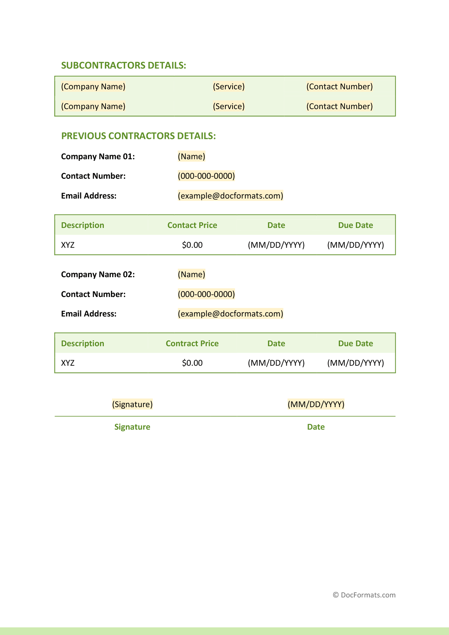 Plumbing Work Quote Template - Word, Google Docs, PDF - Page 05