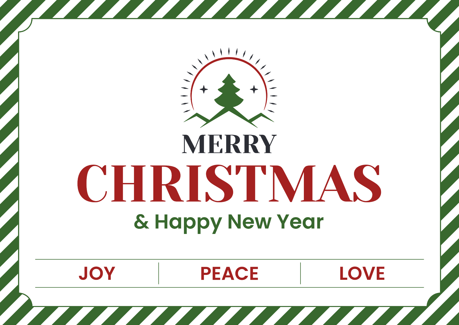 Minimal Christmas Gift Certificate Template - Google Docs, Word, Adobe Illustrator