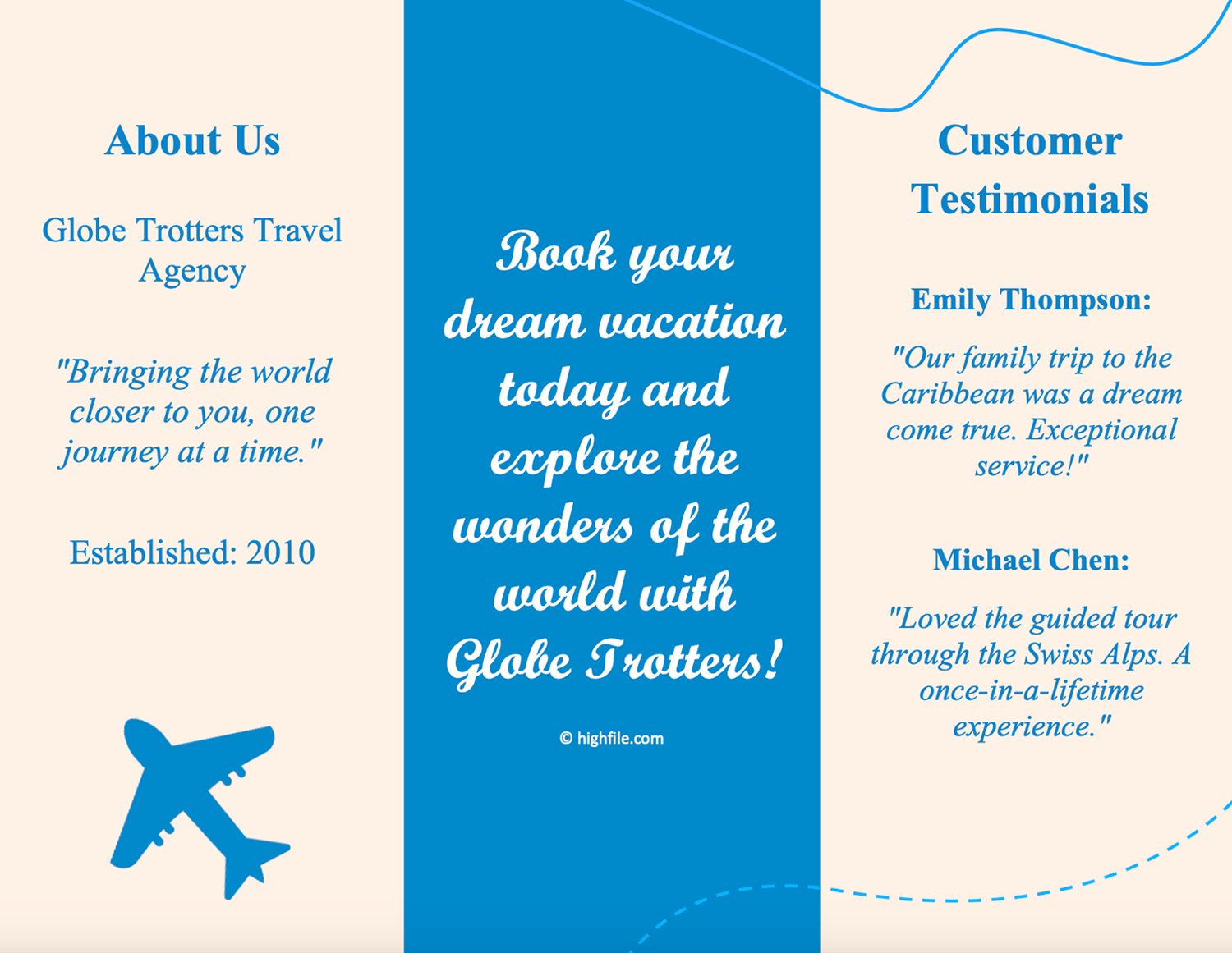8.5 X 11 Brochure Template - Google Docs, Word