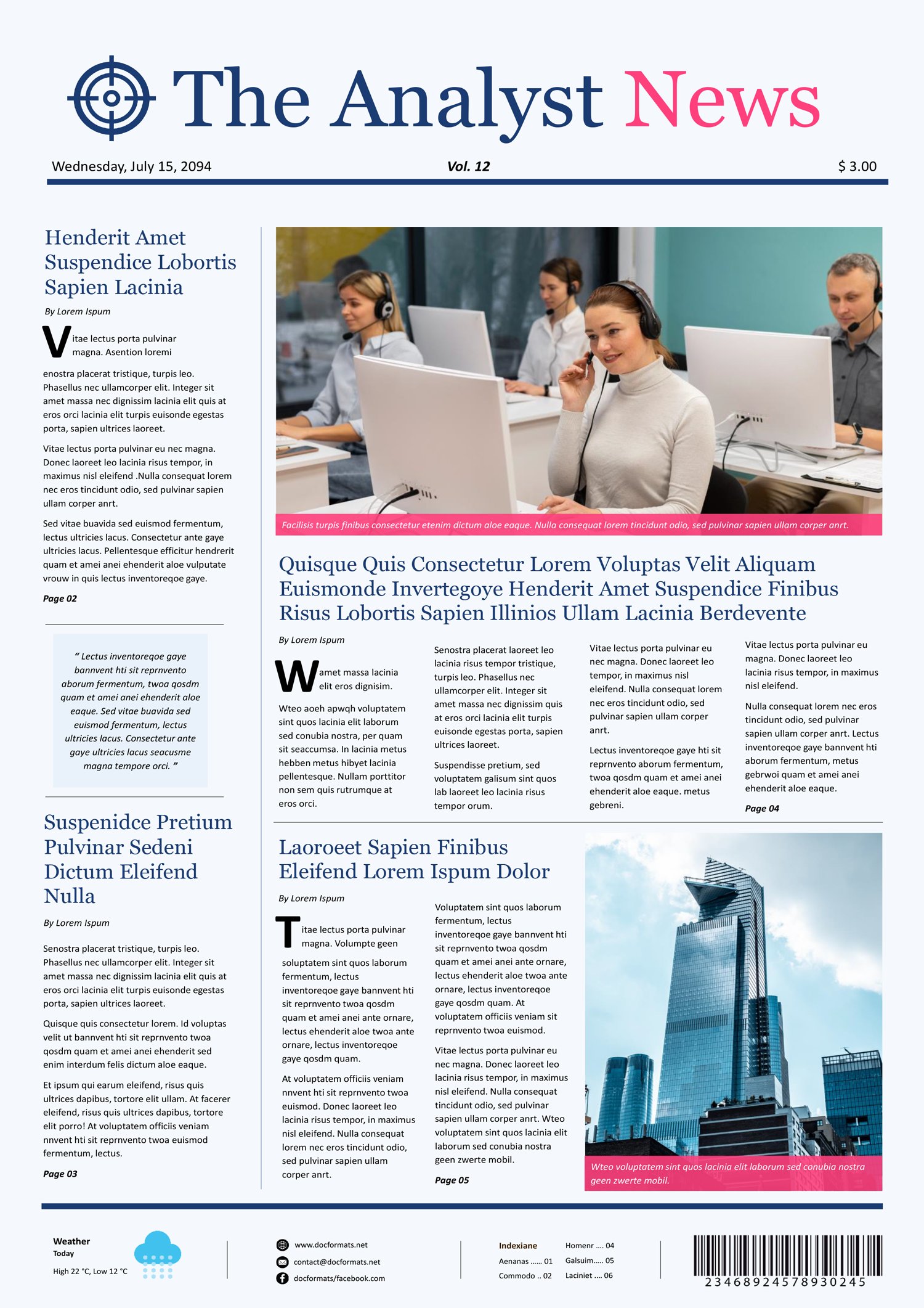 Advertisement Newspaper Template - Google Slides, PowerPoint