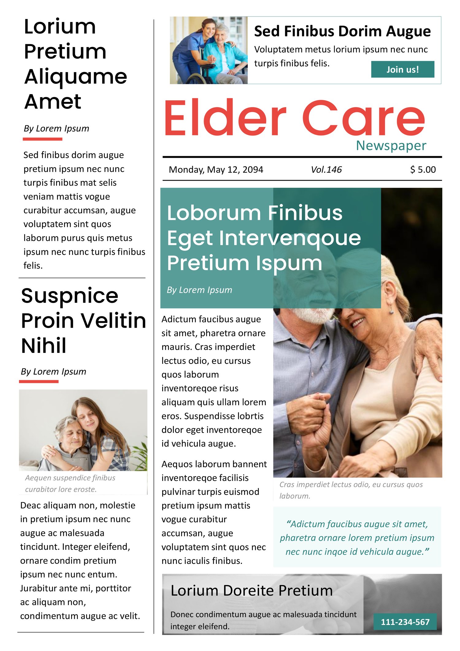 Beige Classic Newspaper Template - Google Slides, PowerPoint