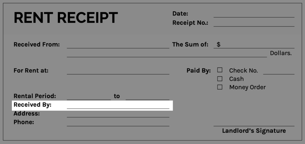 Received From - Received By