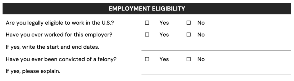 3. Employment Eligibility