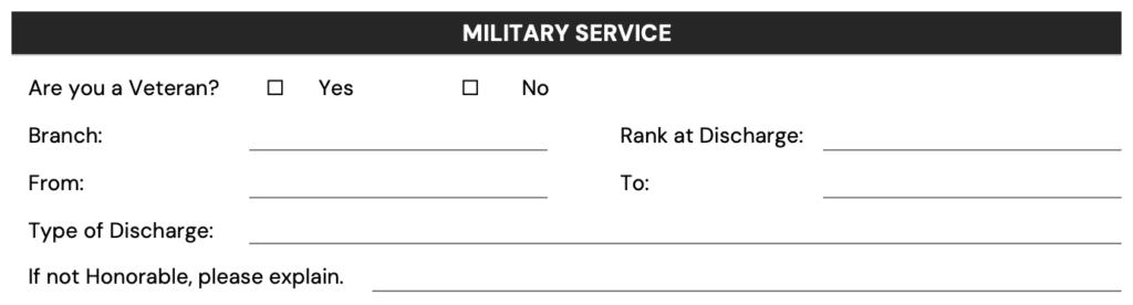 7. Military Service