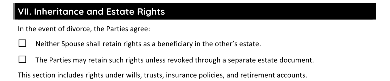 Inheritance and Estate Rights