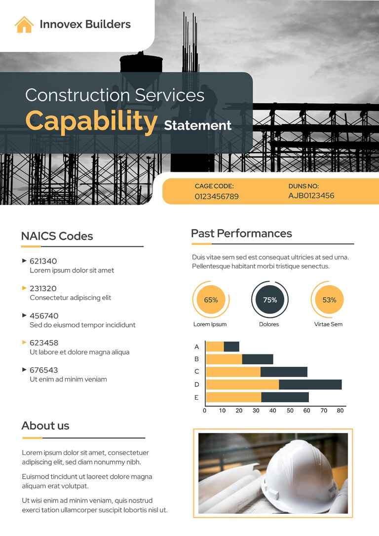Free Customizable Capability Statement Templates - Docformats.net