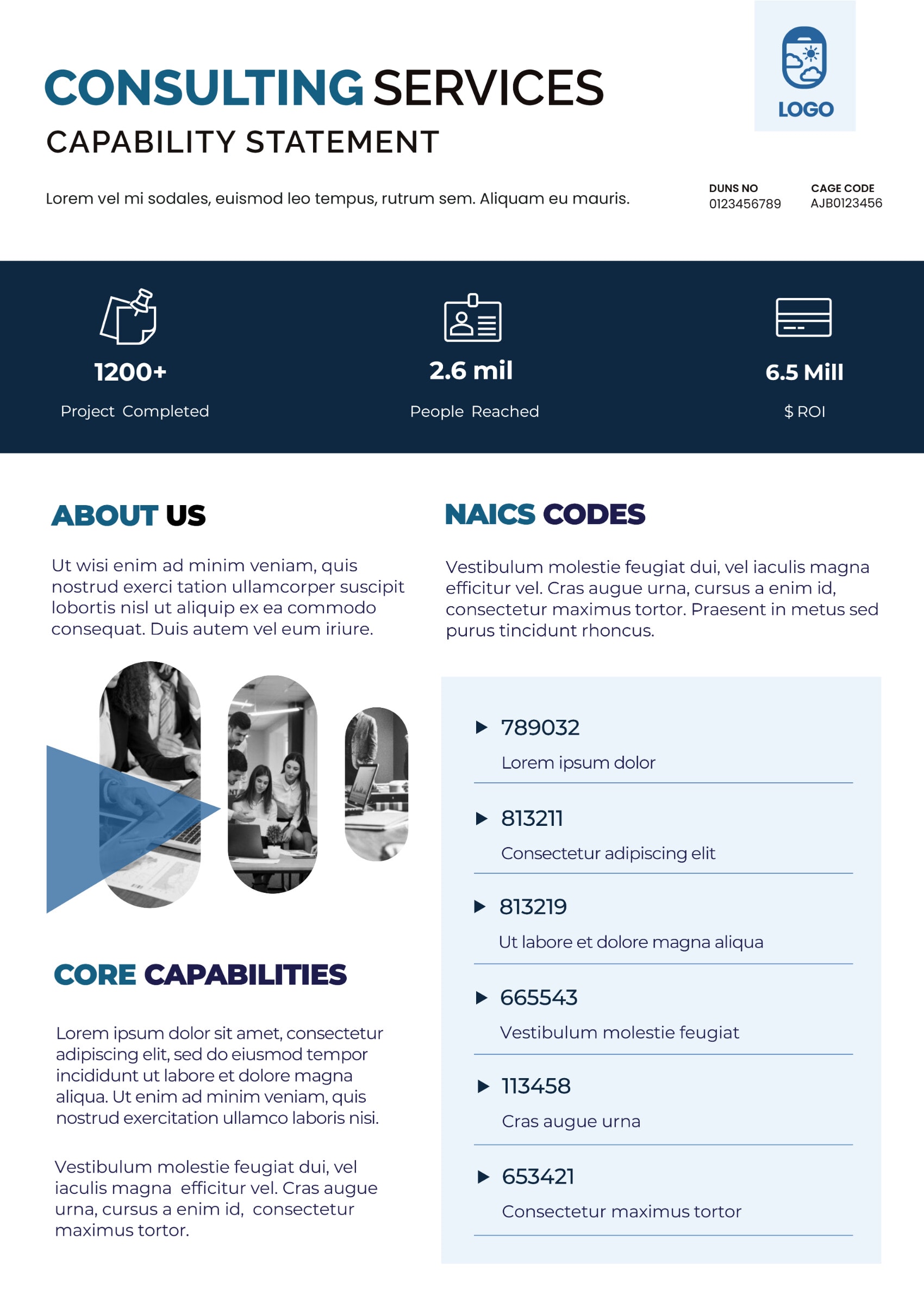 Free Customizable Capability Statement Templates - Docformats.net