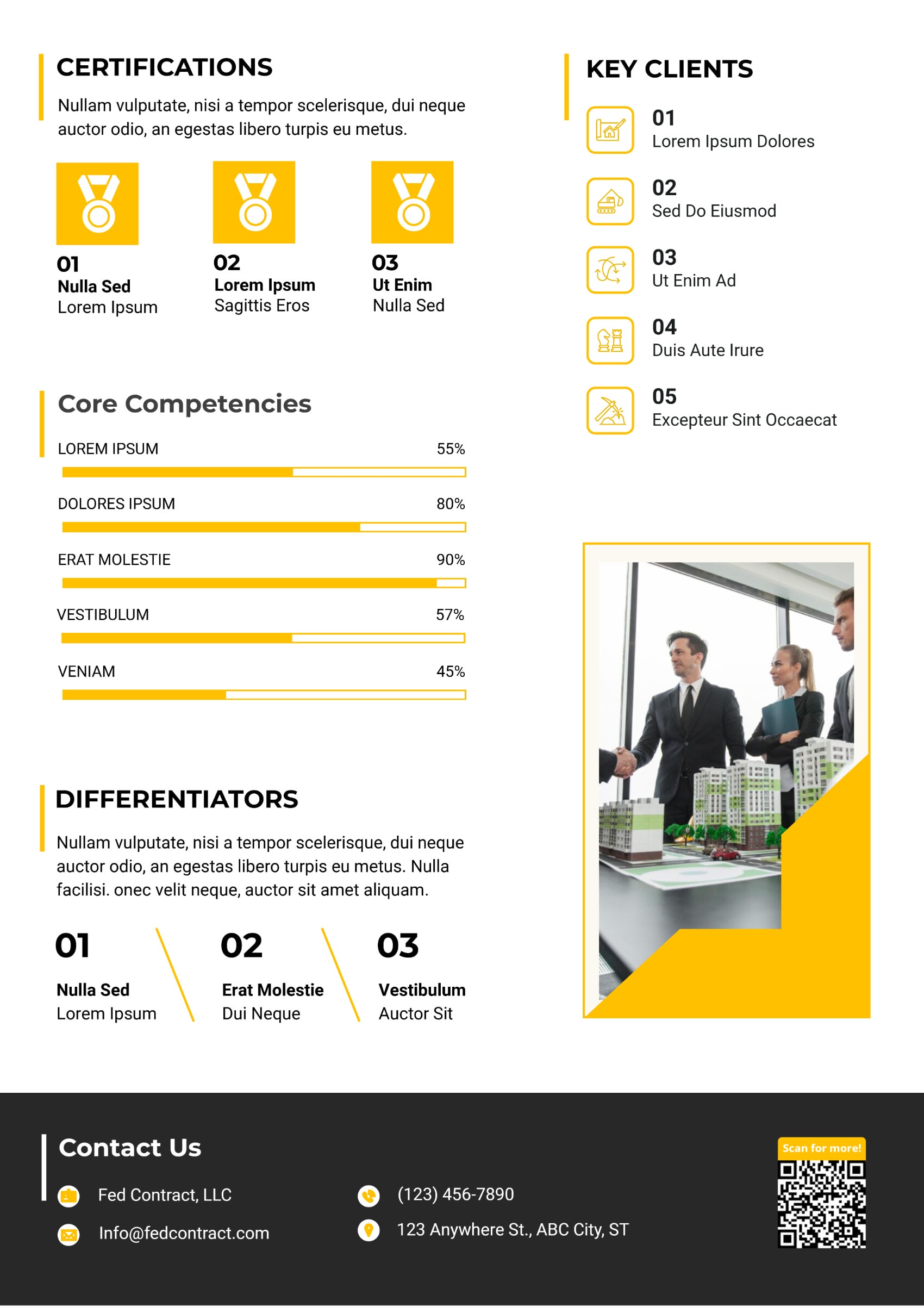 Federal Contractor Capability Statement Template - Word | Google Docs ...