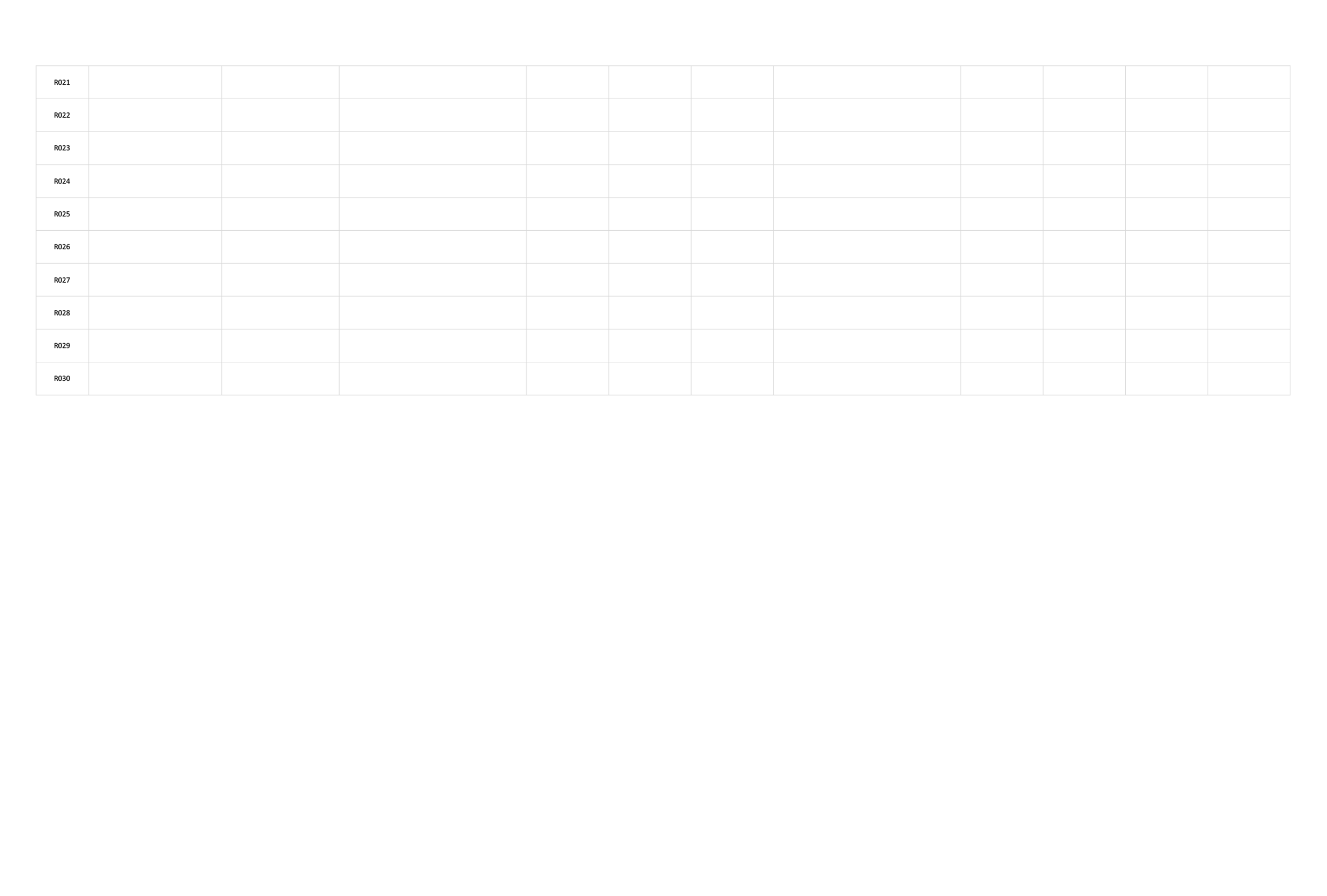 Construction Risk Register Template - Excel, Google Sheets - Page 02