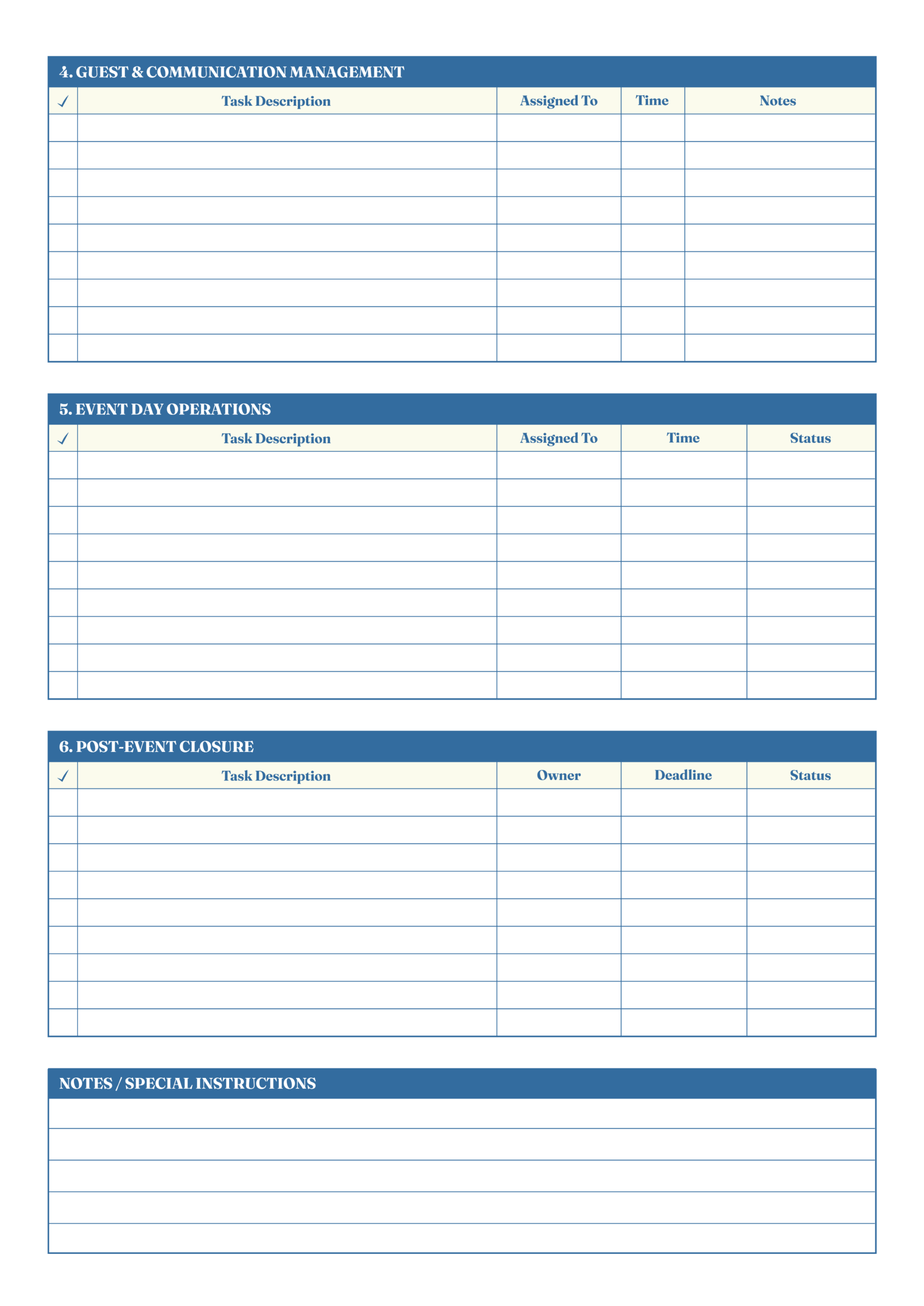 Event Planning To Do List Template - Adobe Illustrator, PDF - Page 02