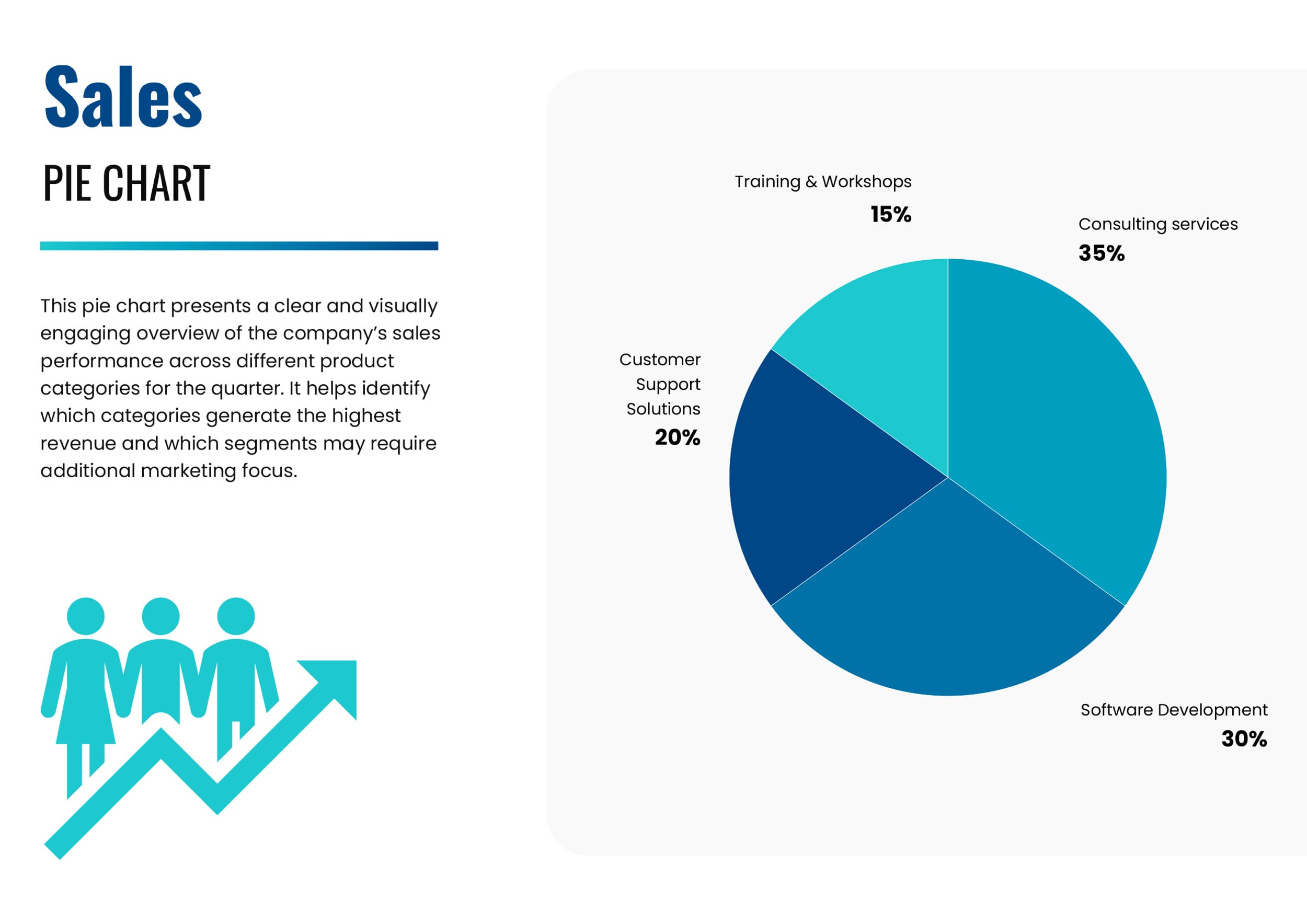 Sales Pie Chart Template - Word, Google Docs